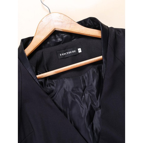 Sequins Gradient Asymmetric Slim Women's Blazer