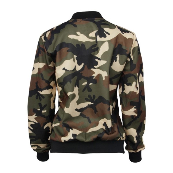 Zipper Camouflage Versatile Women's Jacket