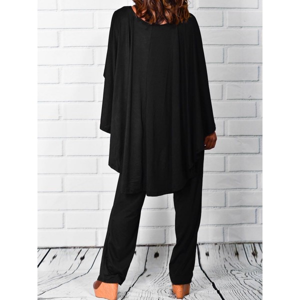 Chic Pure Color V-Neck Full Length Jumpsuits